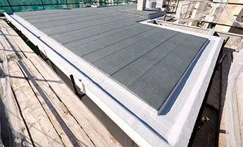 Flat single-ply commercial roof installed by White's Roofing Co in Bristol, TN