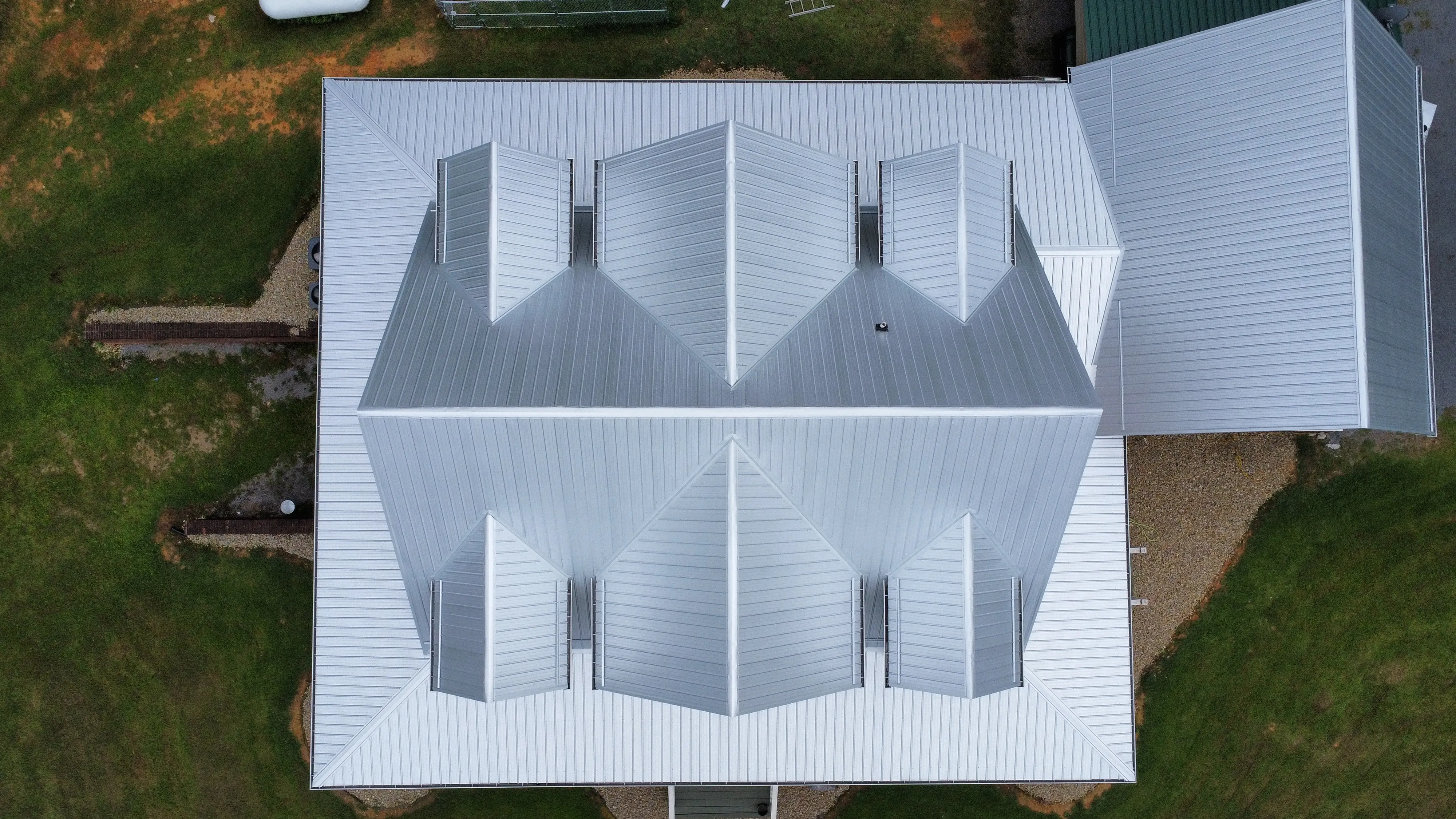 Standing-seam metal roof installed by White's Roofing Co in Bristol, TN